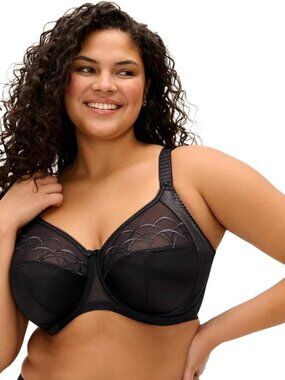 Elomi Cate Underwire Banded Bra ✨ 38G Black NWT EL4030BLK